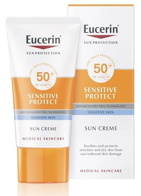 8333_EUCERIN SUN VYSOCE OCHRANNY KREM NA OPALOVANI NA OBLICEJ SENSITIVE PROTECT SPF 50+ 50 ML